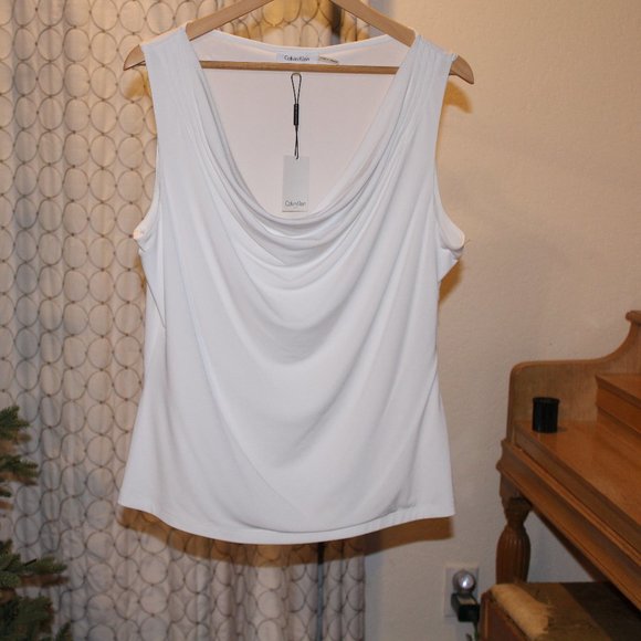 XL Calvin Klein White Tank - Picture 1 of 3